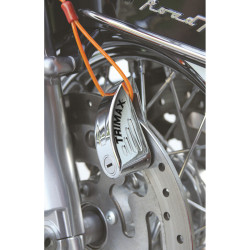 TRIMAX DISC-LOCK ALARMED WITH REMINDER CABLE 10MM PIN CHROME, TAL88