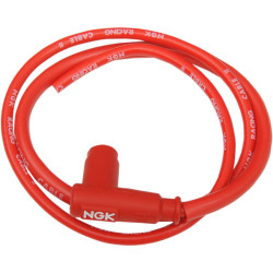 NGK SPARK PLUG CABLE 90 DEGREES 100CM REMOVABLE RACING WIRE, CR58515