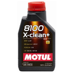 MOTUL 8100 X-CLEAN +C3 5W30 4T SYNTHETIC OIL (1 litre)