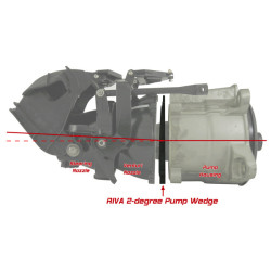 RIVA RACING SEA-DOO PUMP WEDGE, 2-DEGREE/159mm, SD 255 / 215 / 185, RS23050