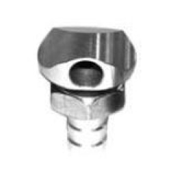 HOT PRODUCTS 90 DEG. 3/8΄΄ BYPASS FITTING SILVER 56-2010
