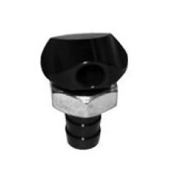 HOT PRODUCTS 90 DEG. 3/8΄΄ BYPASS FITTING BLACK 56-2012